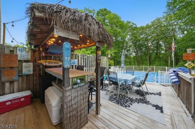 19 Paderewski Rd, Jefferson Twp, NJ 07438 - deck featuring outdoor dining space