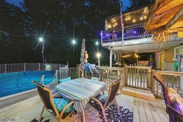 19 Paderewski Rd, Jefferson Twp, NJ 07438 - view of deck at night
