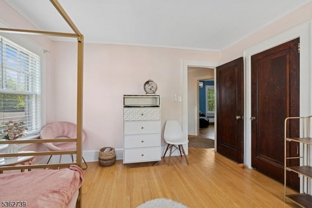 174 Garfield Pl, Maplewood Twp, NJ 07040 - bedroom featuring light wood-type flooring, crown molding, and baseboards