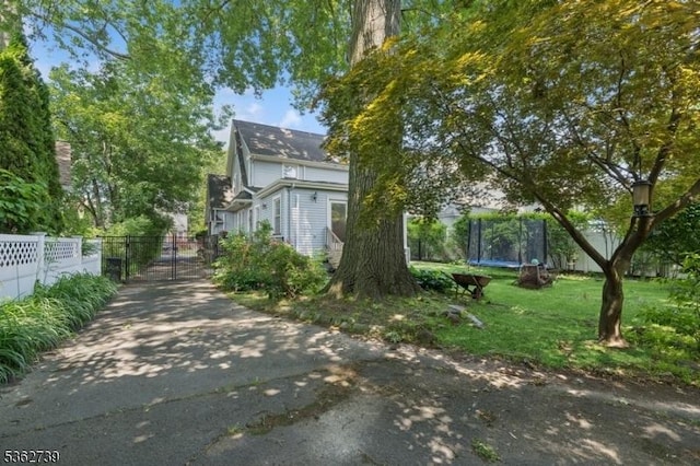 174 Garfield Pl, Maplewood Twp, NJ 07040 - view of side of property featuring a trampoline