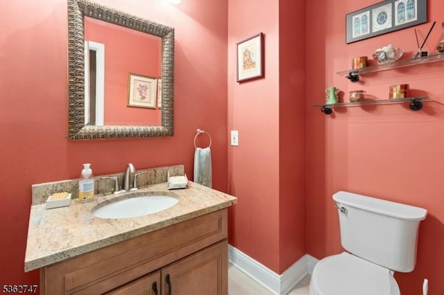 3607 Park Pl, Springfield Twp, NJ 07081 - half bathroom with vanity and toilet