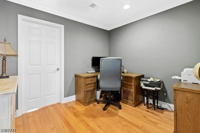 3607 Park Pl, Springfield Twp, NJ 07081 - office space featuring light wood-style flooring and ornamental molding