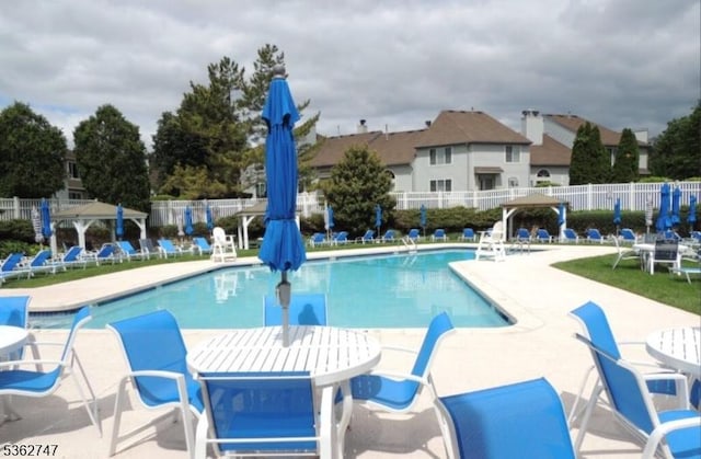 3607 Park Pl, Springfield Twp, NJ 07081 - community pool featuring a patio area