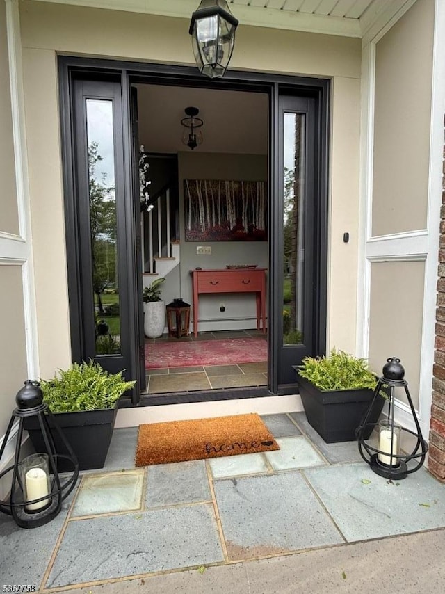 97 Rolling Ridge Rd, West Milford Twp, NJ 07480 - entrance to property with stucco siding and uncovered parking
