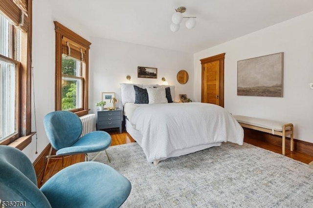 30 Hillcrest Ter, Verona Twp, NJ 07044 - bedroom with radiator heating unit and wood finished floors