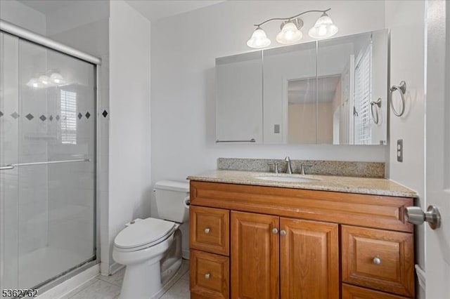 450 Saint Giles Ct, Franklin Twp, NJ 08873 - full bath with toilet, vanity, and a shower stall