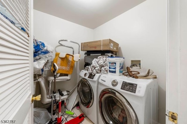 303-305 W Runyon St, Newark City, NJ 07108 - laundry room with washer and clothes dryer and tile patterned flooring