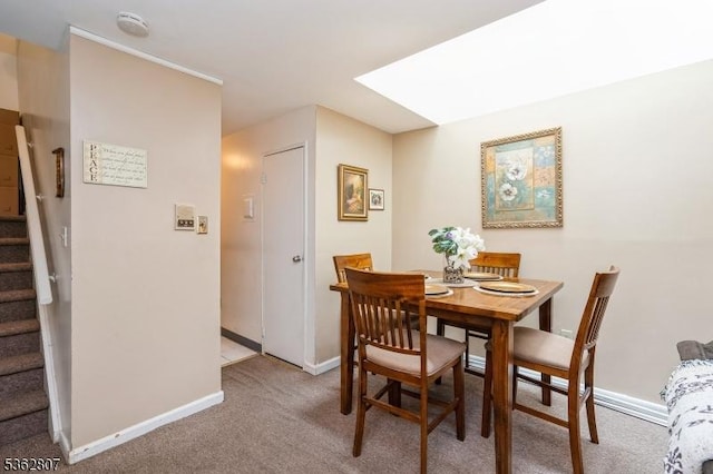 46A James St Unit B, Newark City, NJ 07102 - carpeted dining space featuring stairs and baseboards