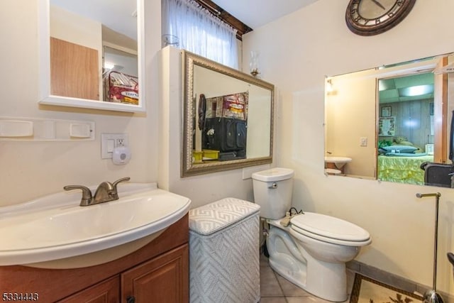 138 Bartley Flanders Rd, Mount Olive Twp, NJ 07836 - bathroom featuring toilet, vanity, and tile patterned flooring