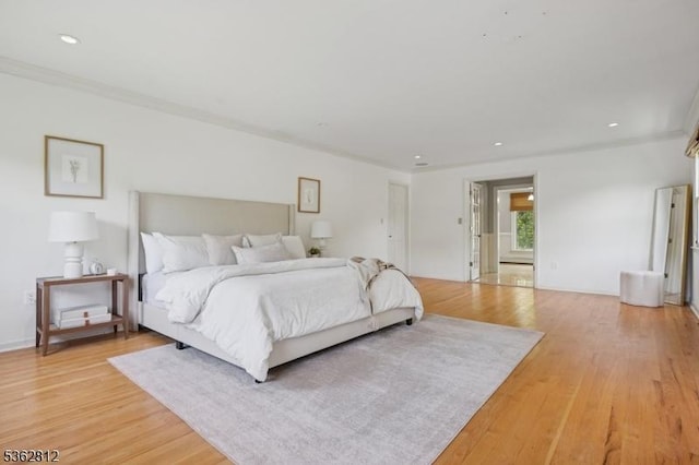 8 Debra Ct, Scotch Plains Twp, NJ 07076 - bedroom featuring light wood-style flooring and recessed lighting