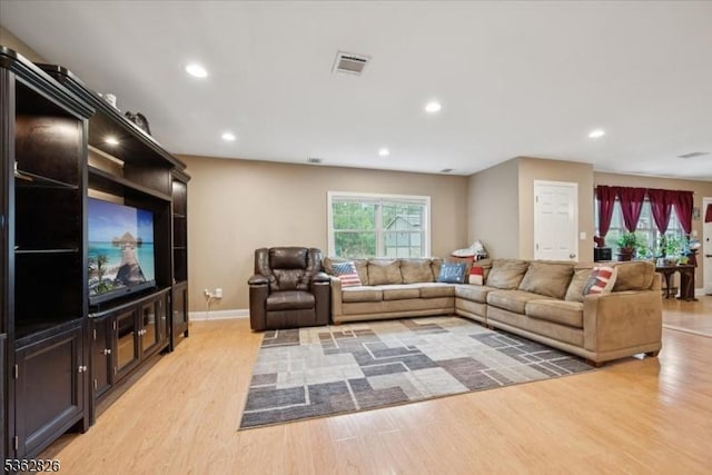 13 Oklahoma Trl, Hopatcong Boro, NJ 07843 - living area featuring light wood finished floors and recessed lighting