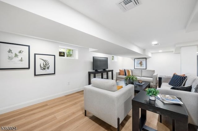 519 Lenox Ave, Westfield Town, NJ 07090 - living room with light wood finished floors, baseboards, and recessed lighting