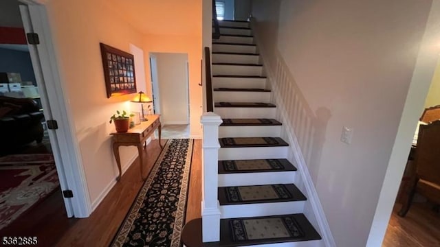 89 Mackerley Rd, Green Twp, NJ 07860 - stairway featuring wood finished floors and baseboards