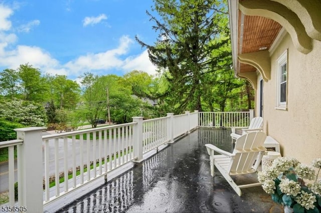 34 Crane Rd, Mountain Lakes Boro, NJ 07046 - balcony featuring view of scattered trees