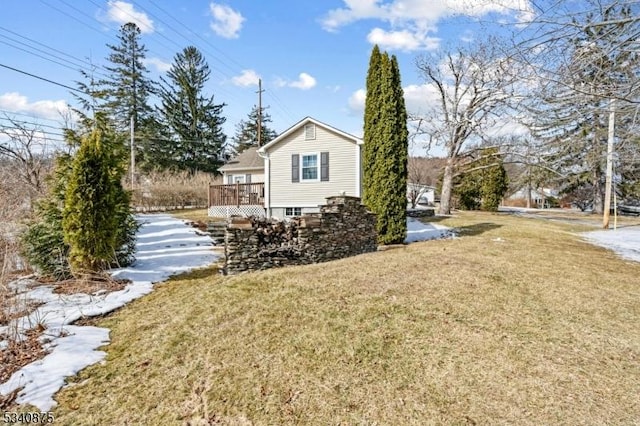 42 Stehr St, Frankford Twp, NJ 07826 - view of home's exterior with a yard