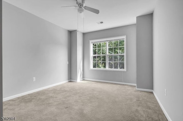 1206 Conrad Way, Franklin Twp, NJ 08873 - spare room featuring carpet flooring, ceiling fan, and baseboards