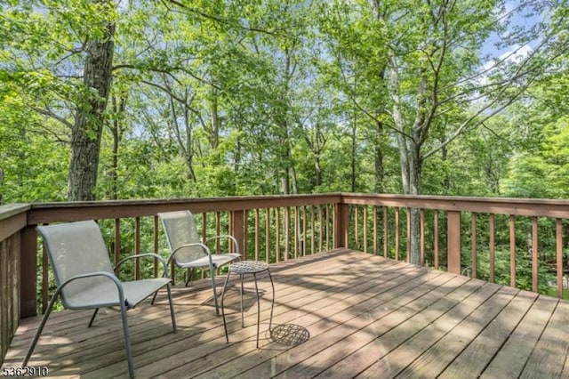 72 Quenby Mountain Rd, Liberty Twp, NJ 07838 - view of wooden deck