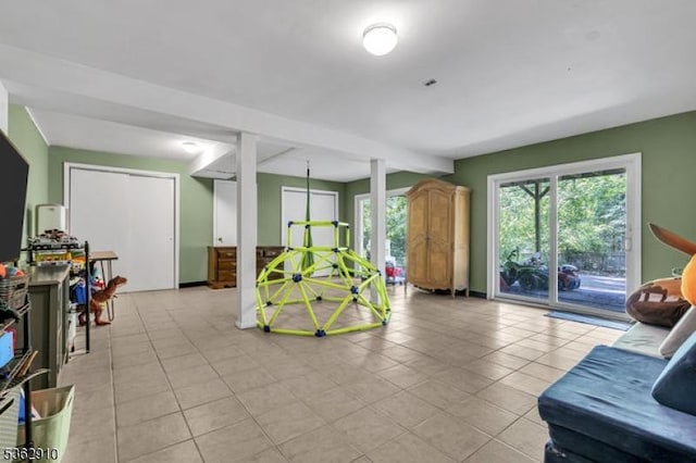 72 Quenby Mountain Rd, Liberty Twp, NJ 07838 - game room featuring light tile patterned floors