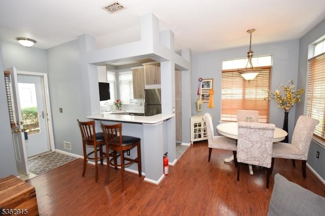 97 Wescott Rd, Bedminster Twp, NJ 07921 - dining space with wood finished floors and baseboards