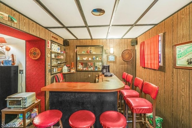 16 Sunset Trl, Rockaway Twp, NJ 07866 - indoor dry bar with wood walls