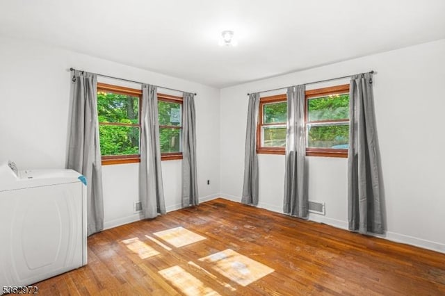16 Sunset Trl, Rockaway Twp, NJ 07866 - empty room featuring washer / dryer and light wood-type flooring