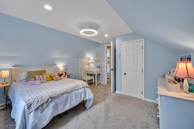 500 Charlestown Rd, Bethlehem Twp, NJ 08827 - bedroom featuring lofted ceiling and light colored carpet