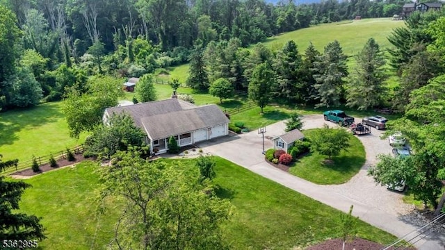 500 Charlestown Rd, Bethlehem Twp, NJ 08827 - view from above of property with a heavily wooded area