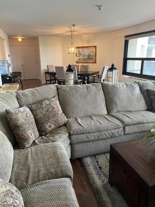 2 Claridge Dr Unit 7Ie, Verona Twp, NJ 07044 - living area with dark wood-style floors