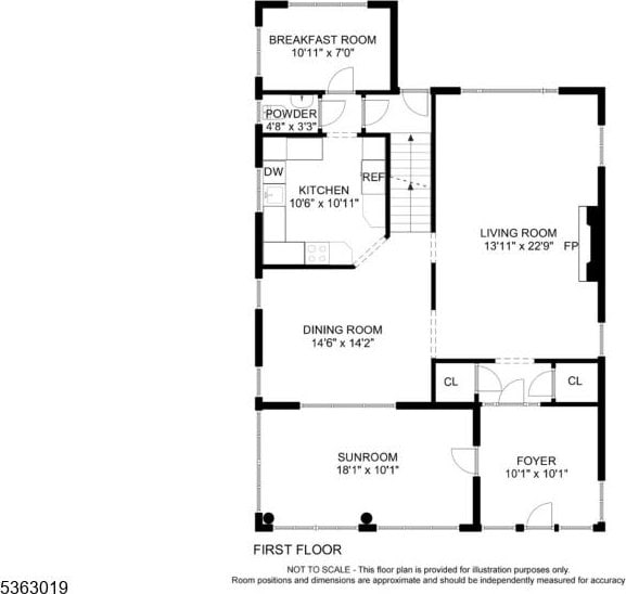 303 Tuttle Pkwy, Westfield Town, NJ 07090 - view of room layout