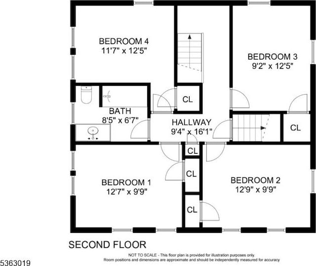 303 Tuttle Pkwy, Westfield Town, NJ 07090 - view of room layout