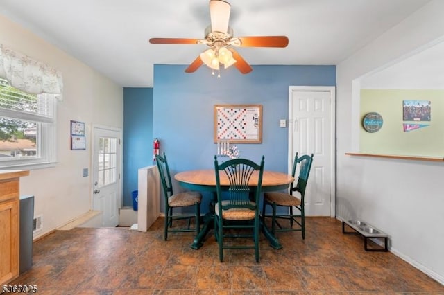 95 1st Ave, Woodbridge Twp, NJ 07064 - dining room featuring a ceiling fan