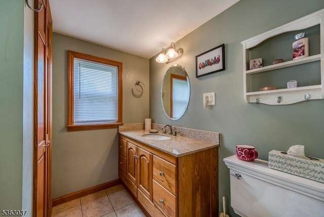 177 Schooleys Mountain Rd, Washington Twp, NJ 07853 - bathroom with vanity and tile patterned flooring