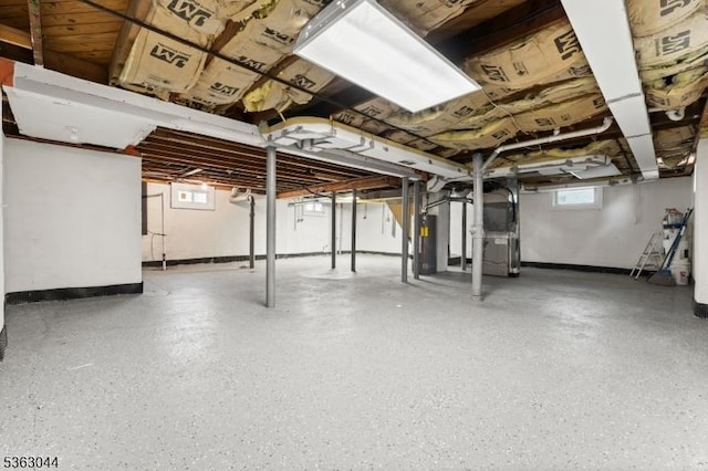 856 Maurice Ave, Rahway City, NJ 07065 - basement with heating unit and water heater