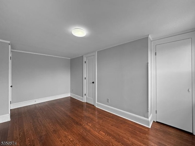 150 Mt Salem Rd, Wantage Twp, NJ 07461 - unfurnished room with baseboards, wood finished floors, and crown molding
