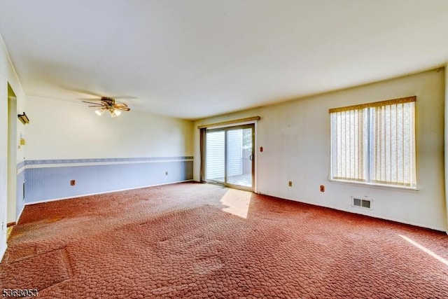 902E Merritt Dr, Hillsborough Twp, NJ 08844 - empty room featuring a ceiling fan and carpet floors