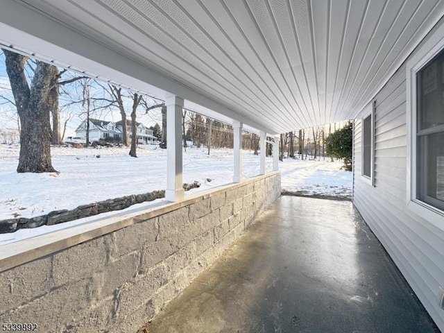 54 Coykendall Rd, Wantage Twp, NJ 07461 - view of snow covered patio
