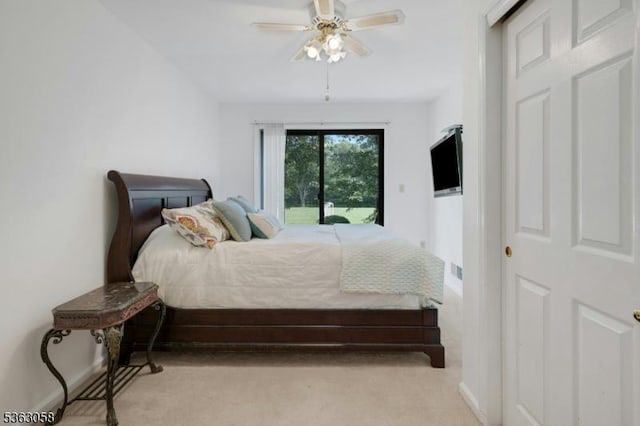 31 Park Edge, Berkeley Heights Twp, NJ 07922 - bedroom with light carpet and ceiling fan