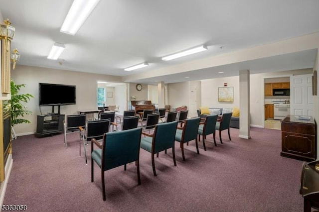 31 Park Edge, Berkeley Heights Twp, NJ 07922 - living room featuring dark colored carpet