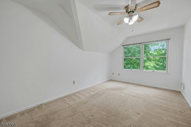 31 Park Edge, Berkeley Heights Twp, NJ 07922 - unfurnished room with vaulted ceiling, carpet floors, and ceiling fan