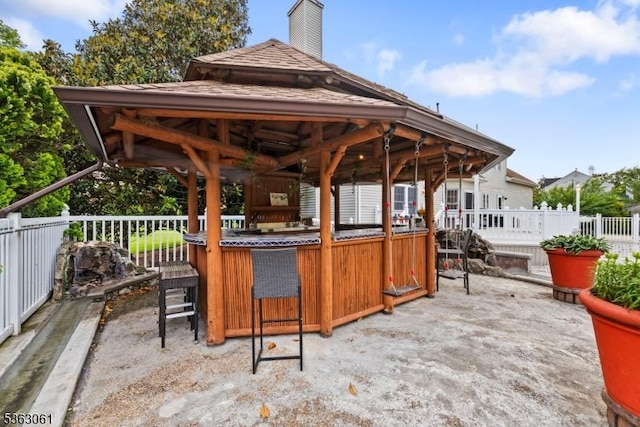 6 Fellen Pl, Hillsborough Twp, NJ 08844 - view of patio / terrace with a gazebo