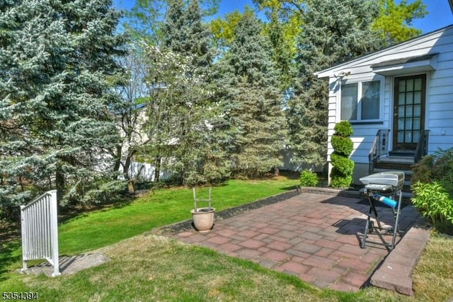 11-06 Marshall Rd, Fair Lawn Boro, NJ 07410 - view of green lawn featuring a patio area