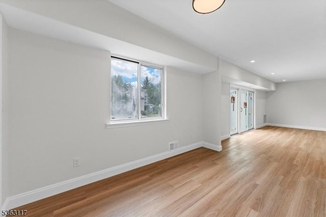 20 Beaconsfield Pl, Franklin Twp, NJ 08873 - empty room featuring light wood-style flooring, baseboards, and recessed lighting