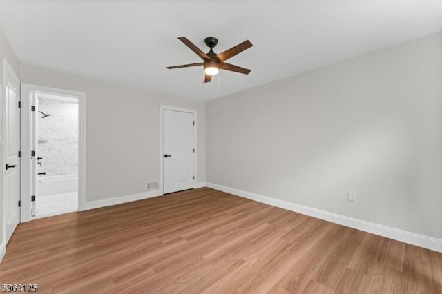35 Amethyst Way, Franklin Twp, NJ 08823 - spare room featuring a ceiling fan, light wood-style floors, and baseboards