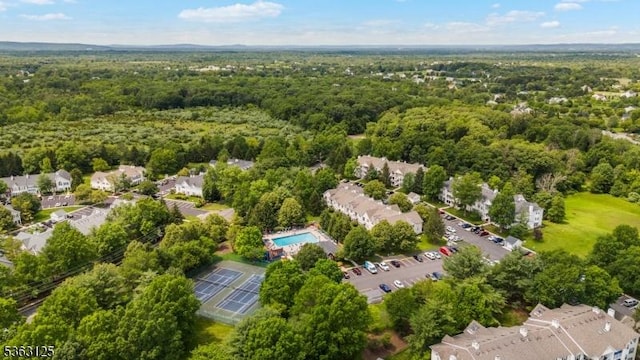 35 Amethyst Way, Franklin Twp, NJ 08823 - bird's eye view of a forest and a pool