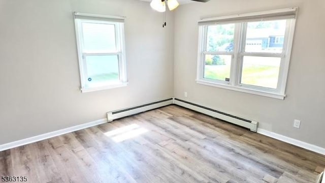 151 2nd St, Franklin Twp, NJ 08873 - spare room with wood finished floors, baseboards, and a ceiling fan