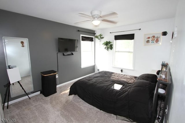 132 Sloop Rd, Stafford Twp, NJ 08050 - bedroom featuring carpet flooring, baseboards, and a ceiling fan