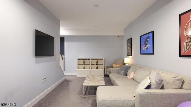 120 Cottage Pl, Westfield Town, NJ 07090 - carpeted living room with baseboards
