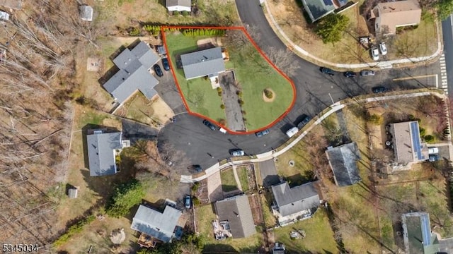 304 Lilac Ct, Bridgewater Twp, NJ 08807 - aerial perspective of suburban area featuring property parcel outlined