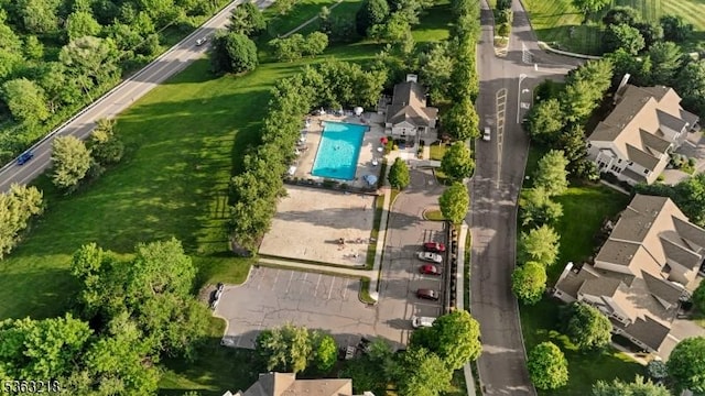 133 Marlboro Cir, Lopatcong Twp, NJ 08886 - aerial view of property and surrounding area with a pool