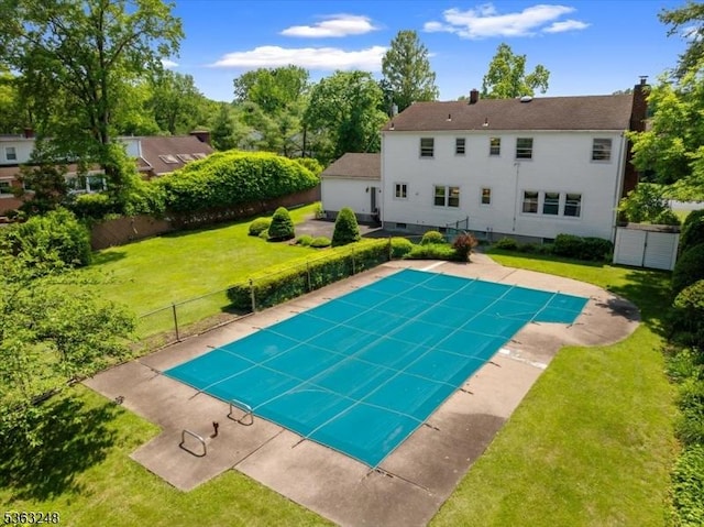 45 Churchill Rd, Cresskill Boro, NJ 07626 - view of swimming pool featuring a tennis court